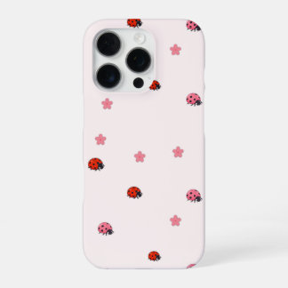 Pink Ladybug Garden Pattern Phone Case