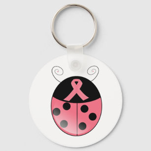 Pink Ladybug Key Ring