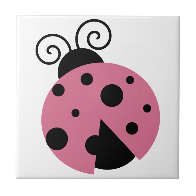 Pink Ladybug Tile (Front)