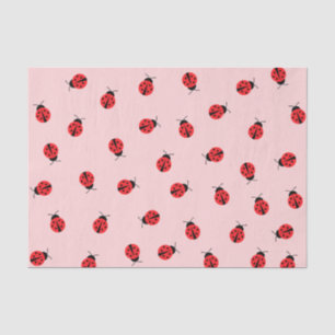Pink Ladybug Tissue Paper