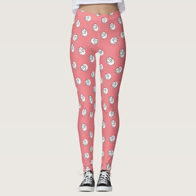 Pink lamb leggings (Front)