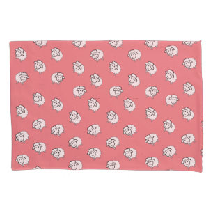 Pink lamb pillowcase