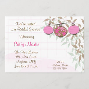 Pink Lanterns Invitation