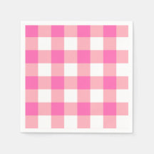Pink Large Gingham Plaid Checks