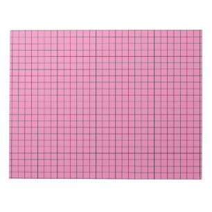 Pink Large Graph Paper Notepad