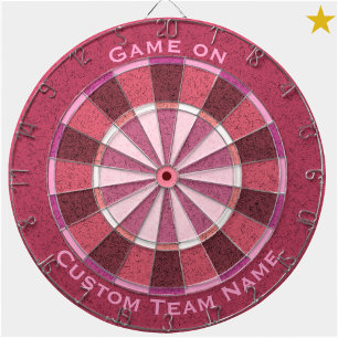 Pink Lavender Custom Phrase Team Name  Dartboard