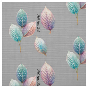Pink Lavender Green Pastels Watercolor Wedding Fabric