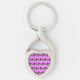 Pink Lawn Bowls, Metal Keyring