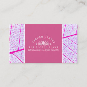 Pink Leaf, Garden Centre, Horticulturist Business Card