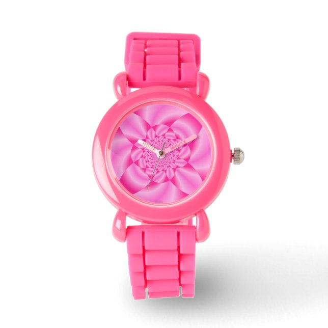 Pink Leaf Petal  Watch (Front)