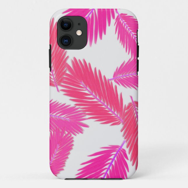 Pink leafy Case-Mate Case (Back)