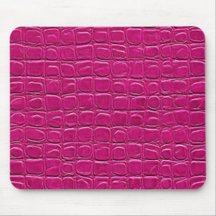 💗 Pink Leather Desk Chic Modern Office 💗 Mouse Mat