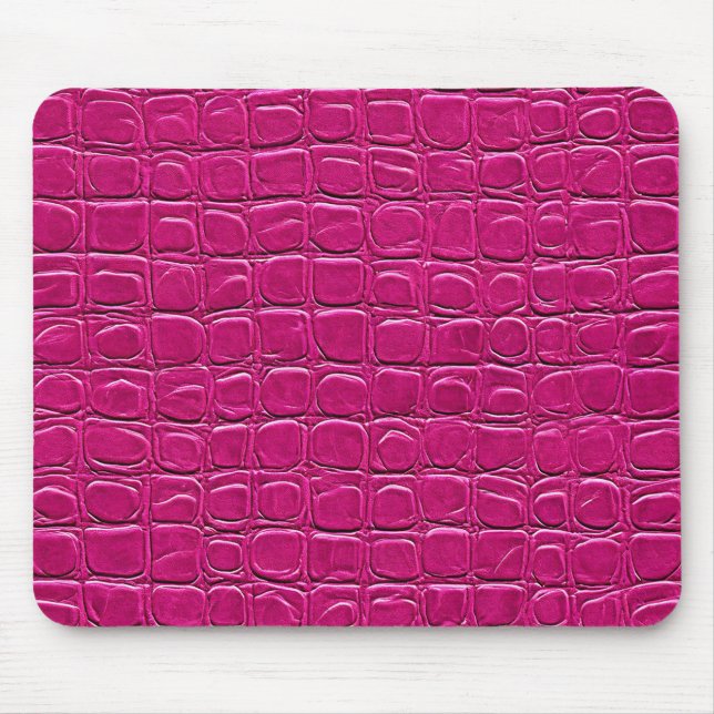 💗 Pink Leather Desk Chic Modern Office 💗 Mouse Mat (Front)