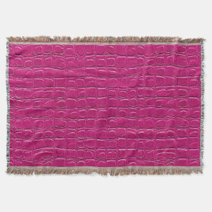 🛋️ Pink Leather Effect Cosy Gift For Home 💗 Throw Blanket
