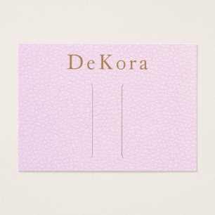 Pink Leather Hair Clip Display Holder