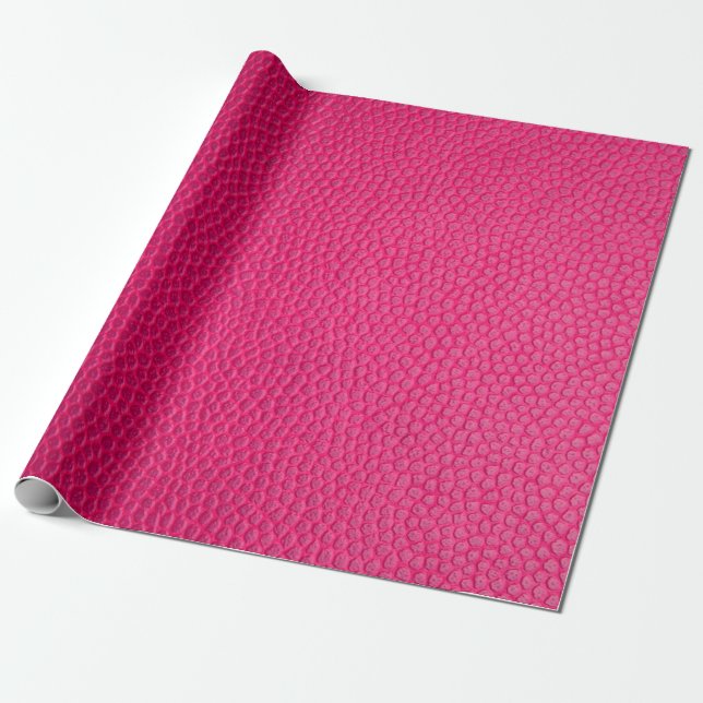 Pink leather leather texture skin wrapping paper (Unrolled)