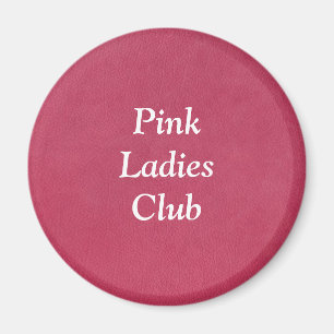 Pink Leather Look Magnet