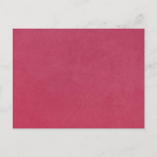 Pink Leather Look Postcard