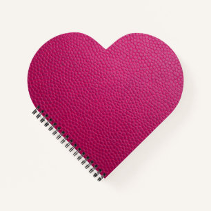 Pink leather notebook