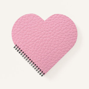Pink leather notebook