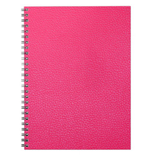 Pink leather texture notebook
