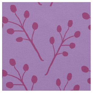 Pink Leaves Fabric