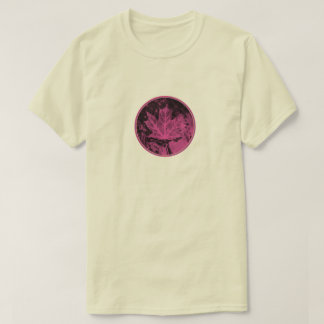 Pink Leaves Left T-Shirt