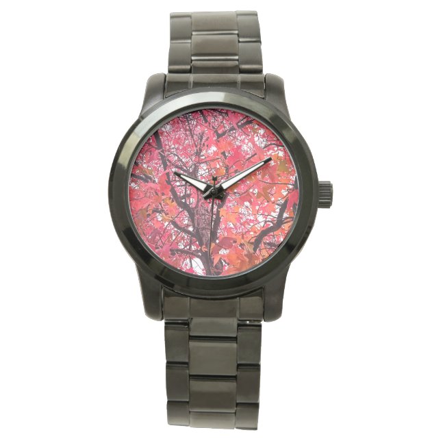 Pink leaves watch (Front)