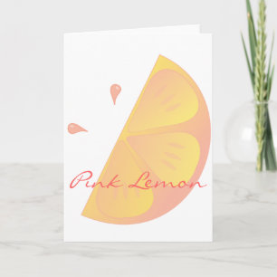Pink Lemon Card