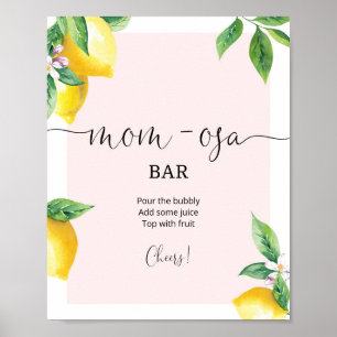 Pink Lemon Momosa bar  Poster