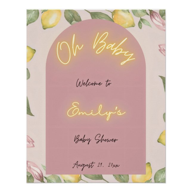 Pink Lemon Welcome Poster (Front)