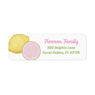 Pink Lemonade Address Label