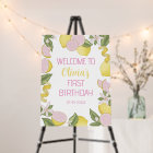 Pink Lemonade Birthday Welcome Sign