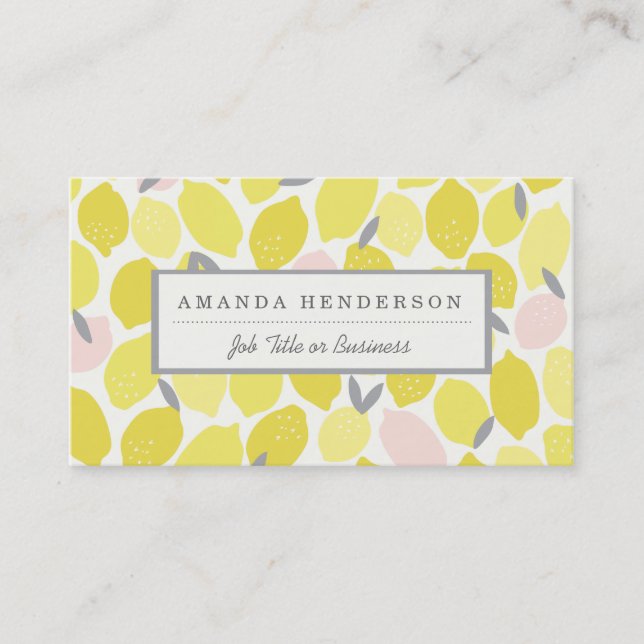 Pink Lemonade Business Cards (Front)