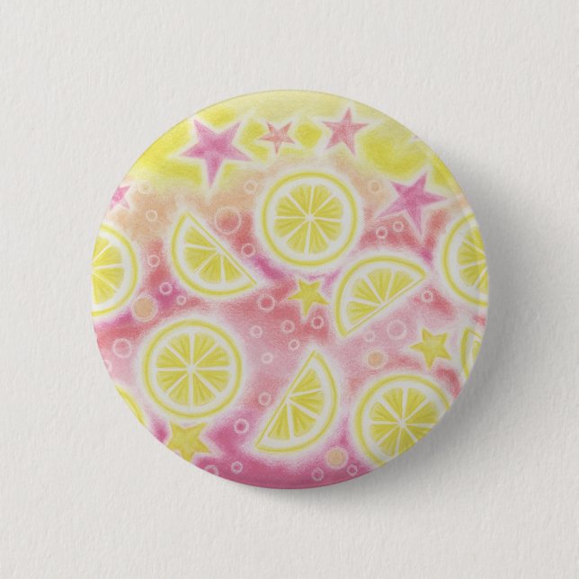 Pink Lemonade button badge (Front)