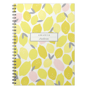 Pink Lemonade by Origami Prints Custom Notebook