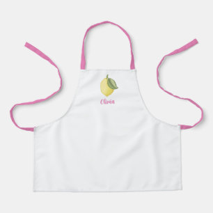 Pink Lemonade Lemon Themed Apron