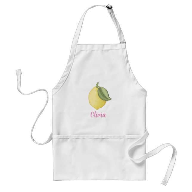 Pink Lemonade Lemon Themed Standard Apron (Front)