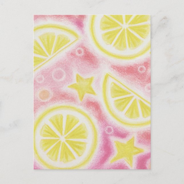 Pink Lemonade 'Lemons' postcard (Front)
