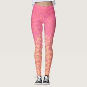 Pink Lemonade Mosaic Ombre Leggings