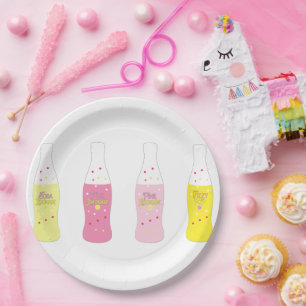 Pink Lemonade Paper Plate