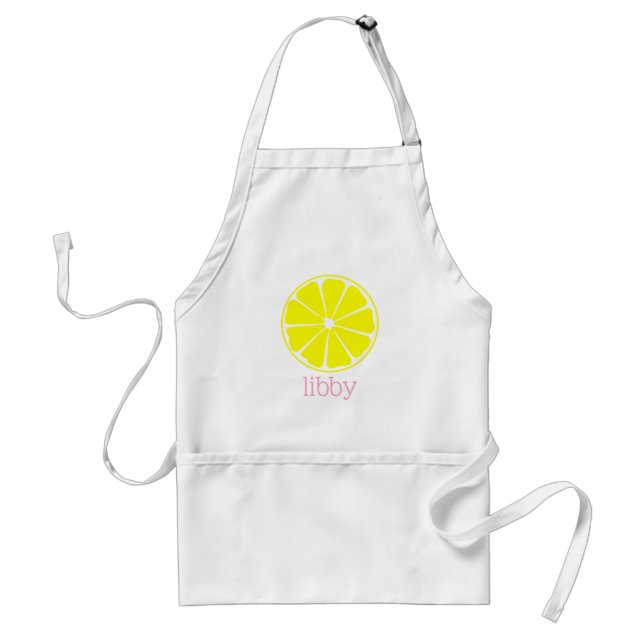Pink Lemonade Personalised Lemon Apron (Front)