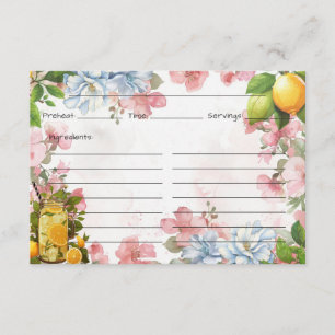 Pink Lemonade Recipe Card