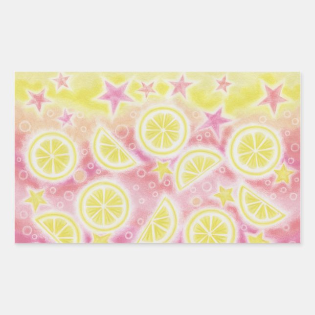 Pink Lemonade sticker rectangle (Front)
