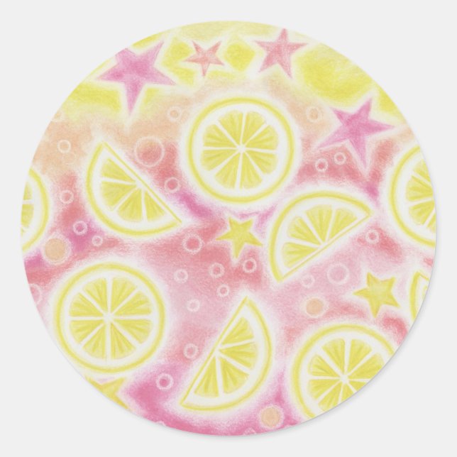 Pink Lemonade sticker round (Front)