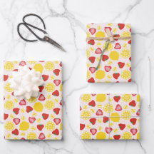 Pink Lemonade wrapping paper sheets