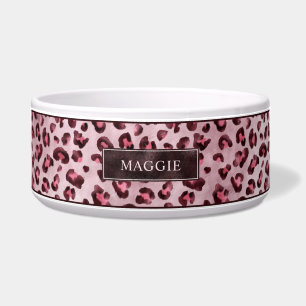 Pink Leopard Animal Print With Faux Foil And Name
