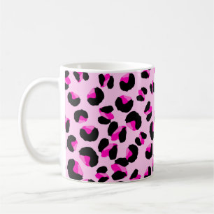 Pink leopard. Animal skin pattern. Leopard. Panthe Coffee Mug