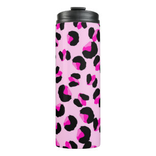 Pink leopard. Animal skin pattern. Leopard. Panthe Thermal Tumbler