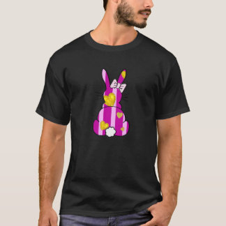 Pink Leopard Easter Bunny Rabbit Bunnies Happy Eas T-Shirt